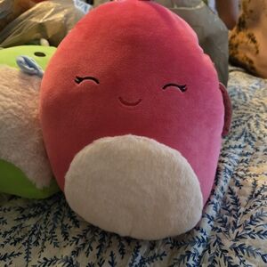 Squishmallows Pink and White Stuffed Cherry